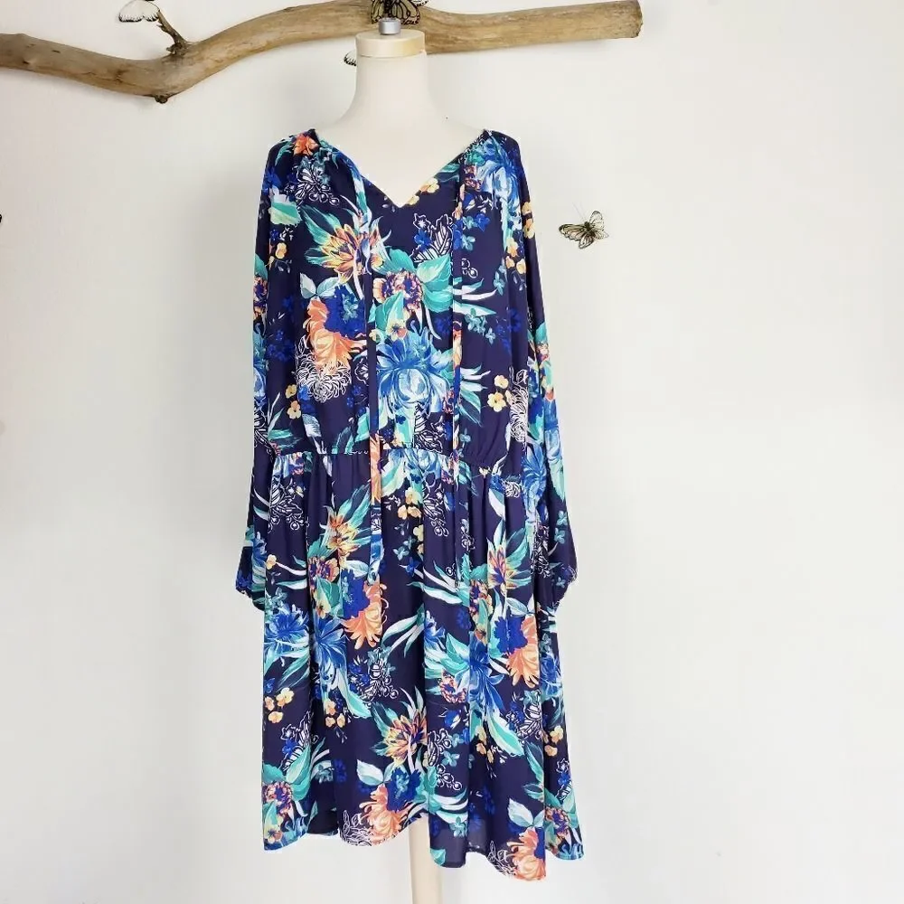 Ava & viv tropical print dress
